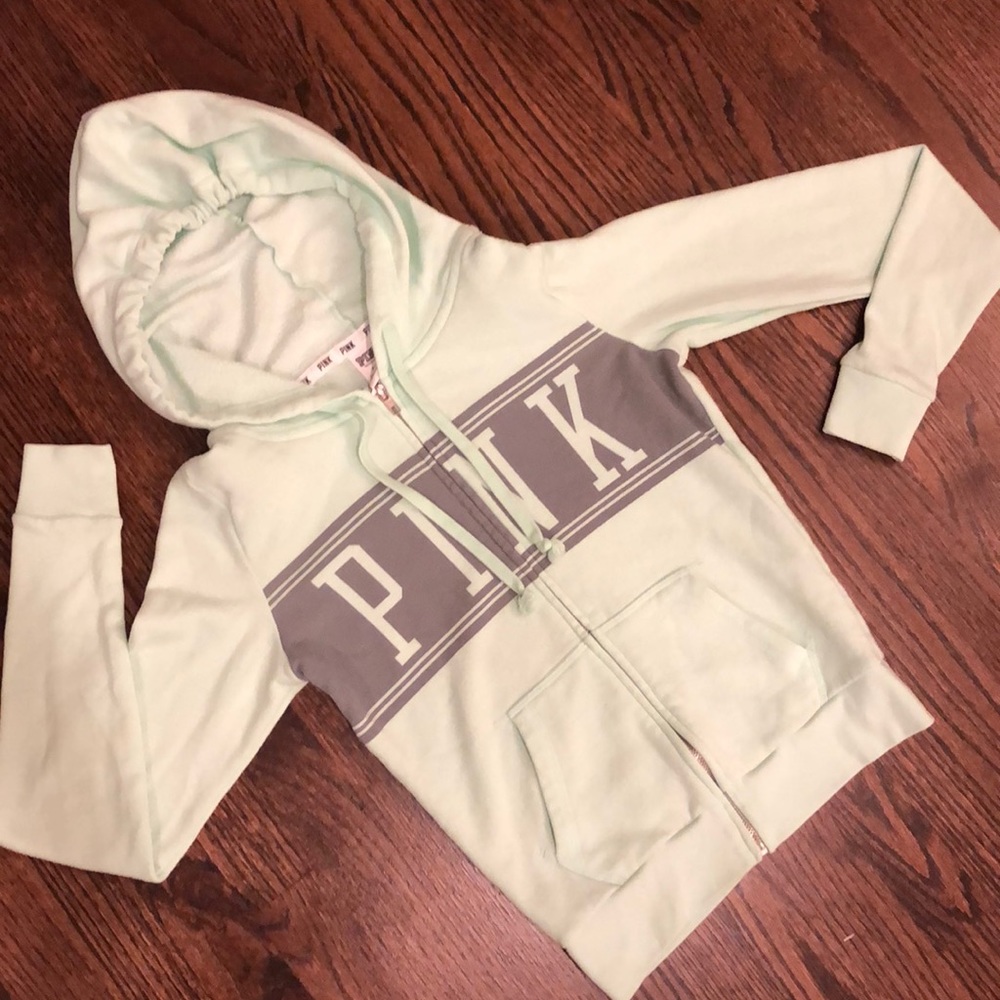 Victoria’s Secret PINK Green Hoodie Sweatshirt XS